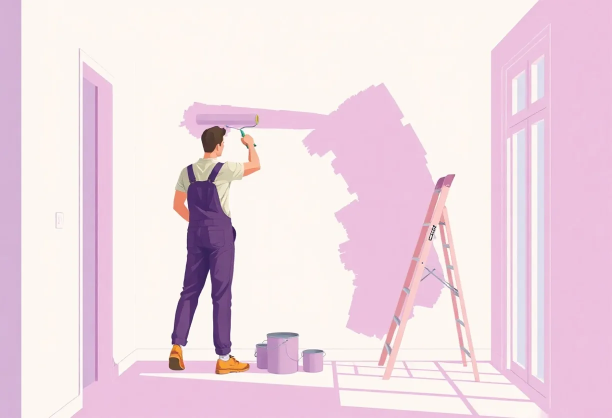 Peintre Saint-Just-Saint-Rambert 42170 en intervention sur un chantier